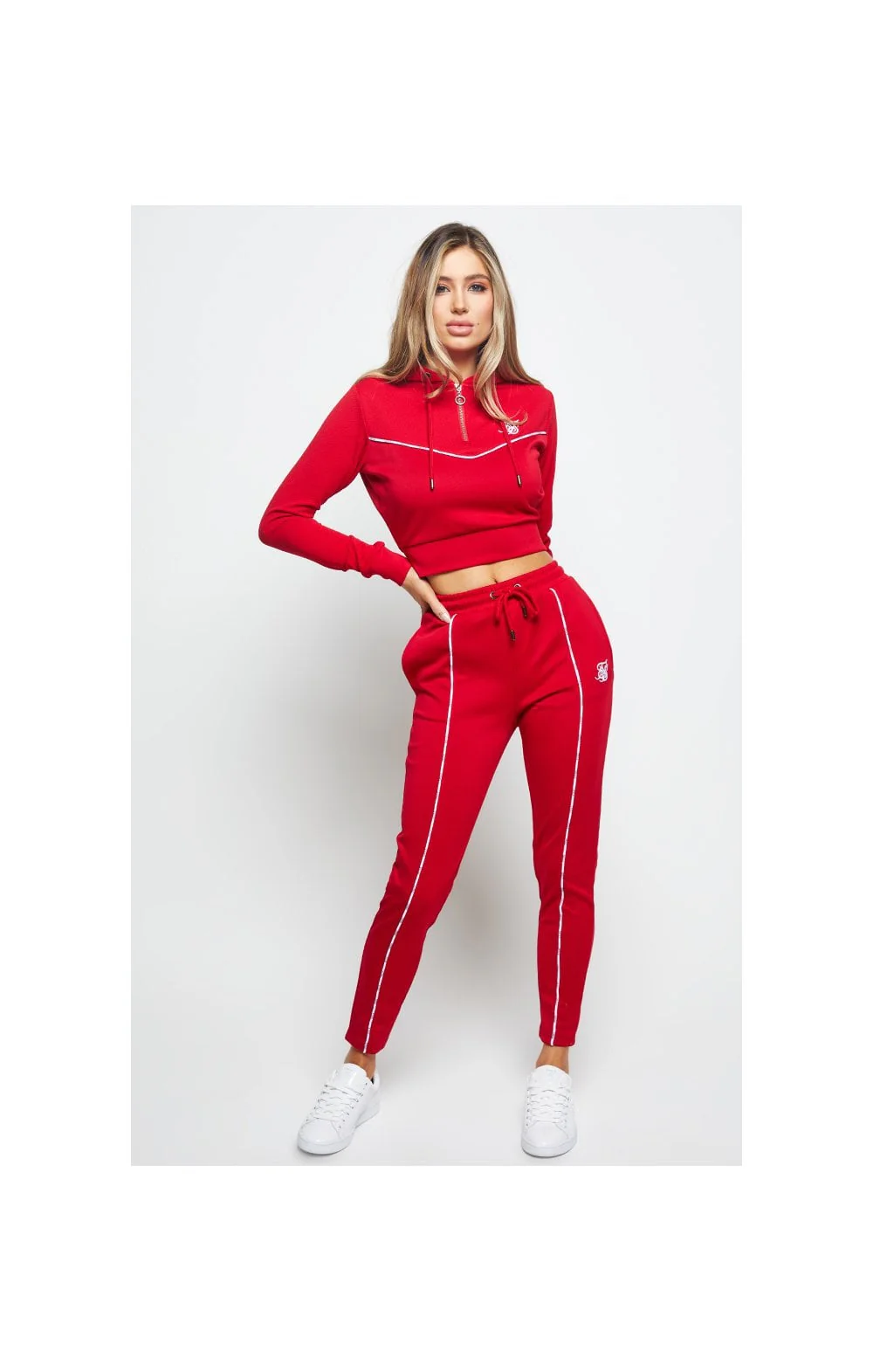 SikSilk Duality Track Pants - Red - Image 8