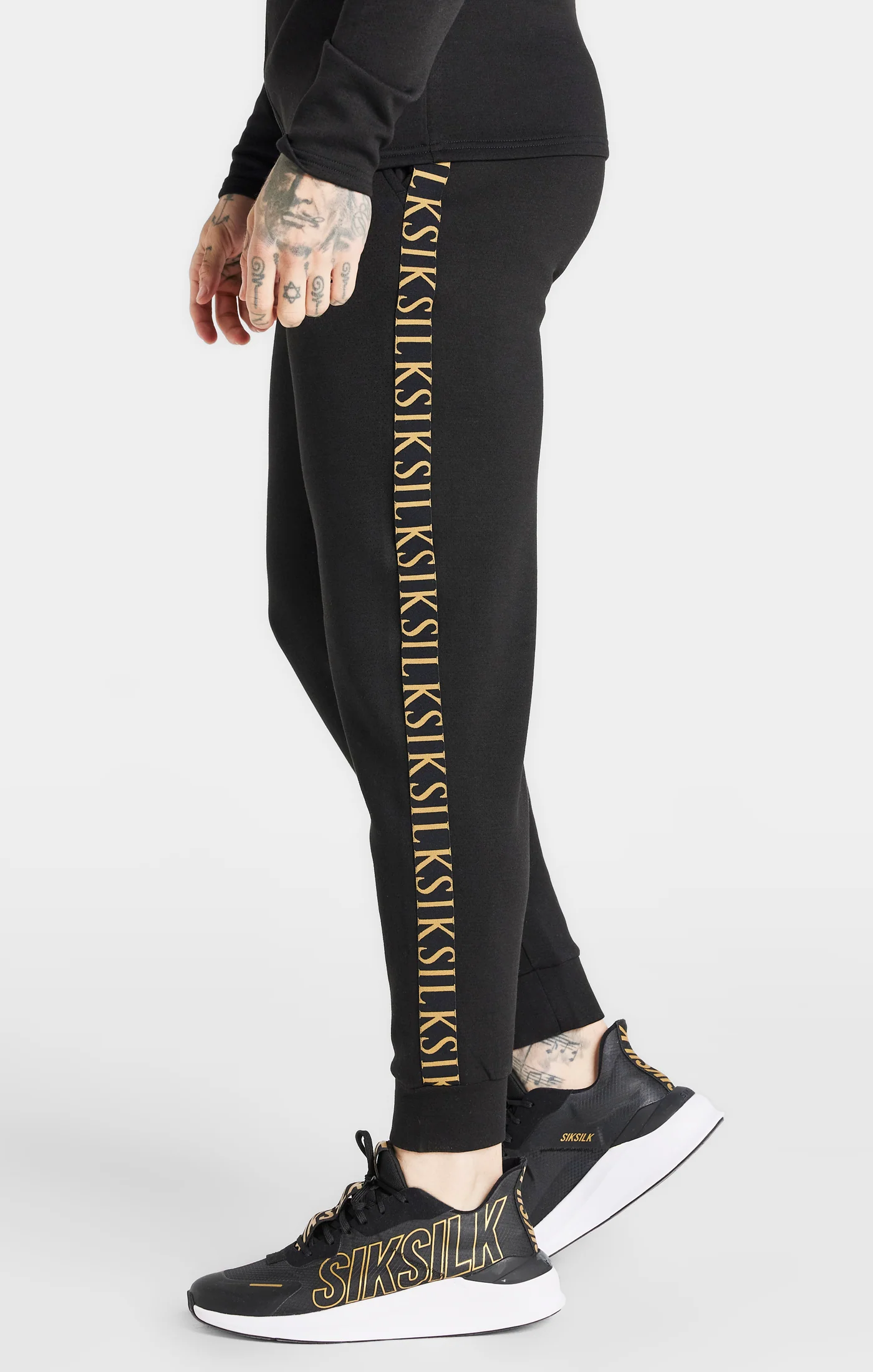 Black Dynamic Fitted Track Pant - Image 3