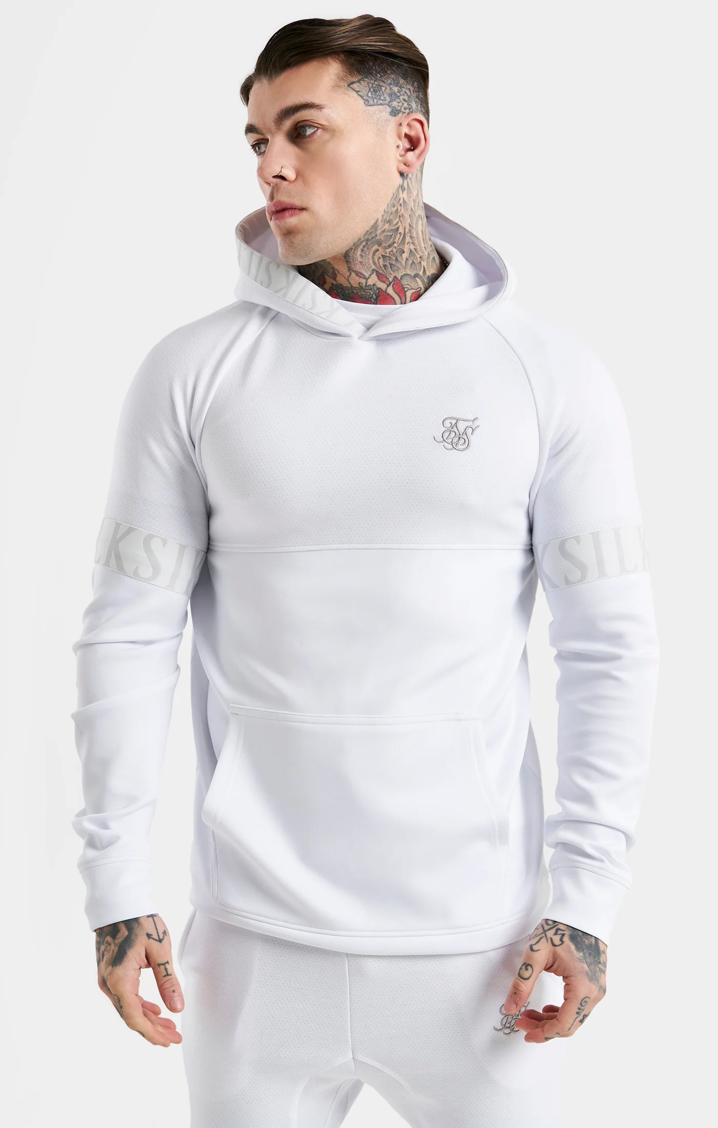 SikSilk Dynamic Overhead Hoodie  - White