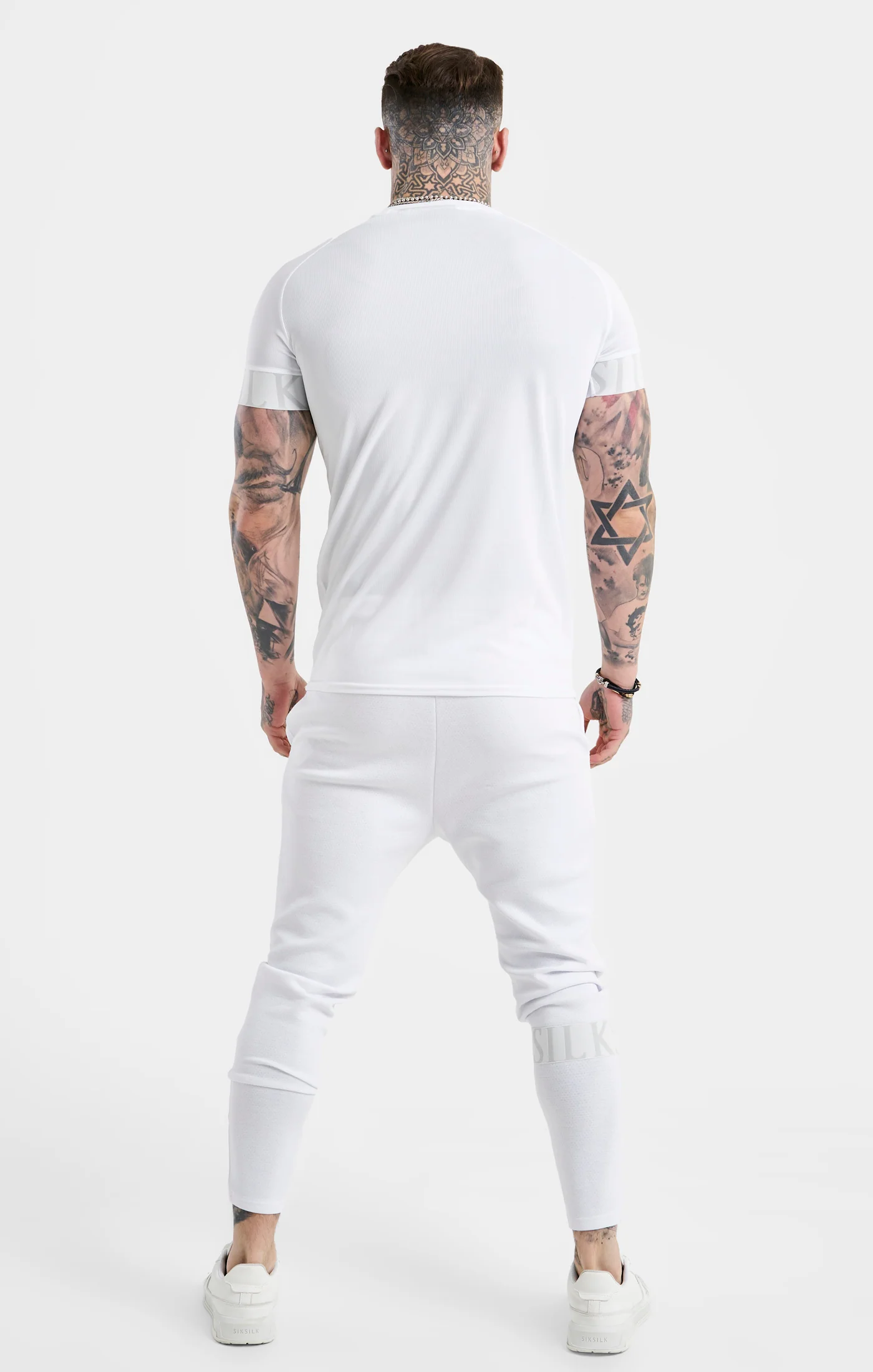 SikSilk Dynamic Tech T-Shirt - White - Image 5
