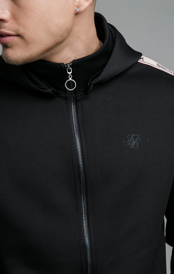 Black Dynamic Zip Through Hoodie - Image 2