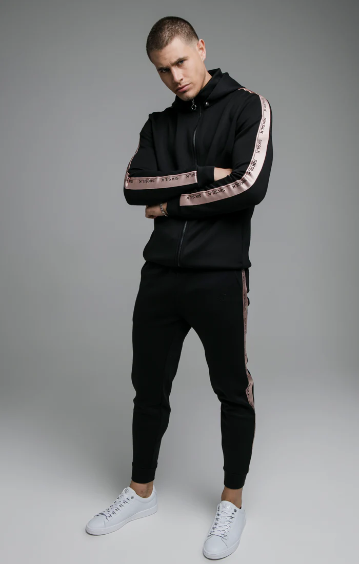 Black Dynamic Zip Through Hoodie - Image 3