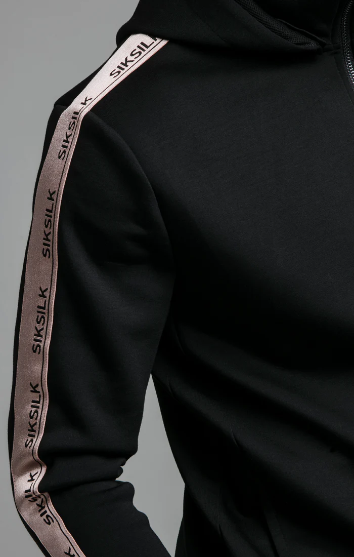 Black Dynamic Zip Through Hoodie - Image 4
