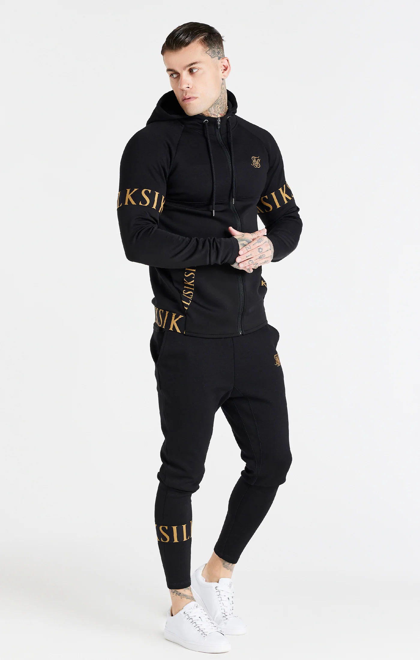 Black Dynamic Zip Through Hoodie - Image 4