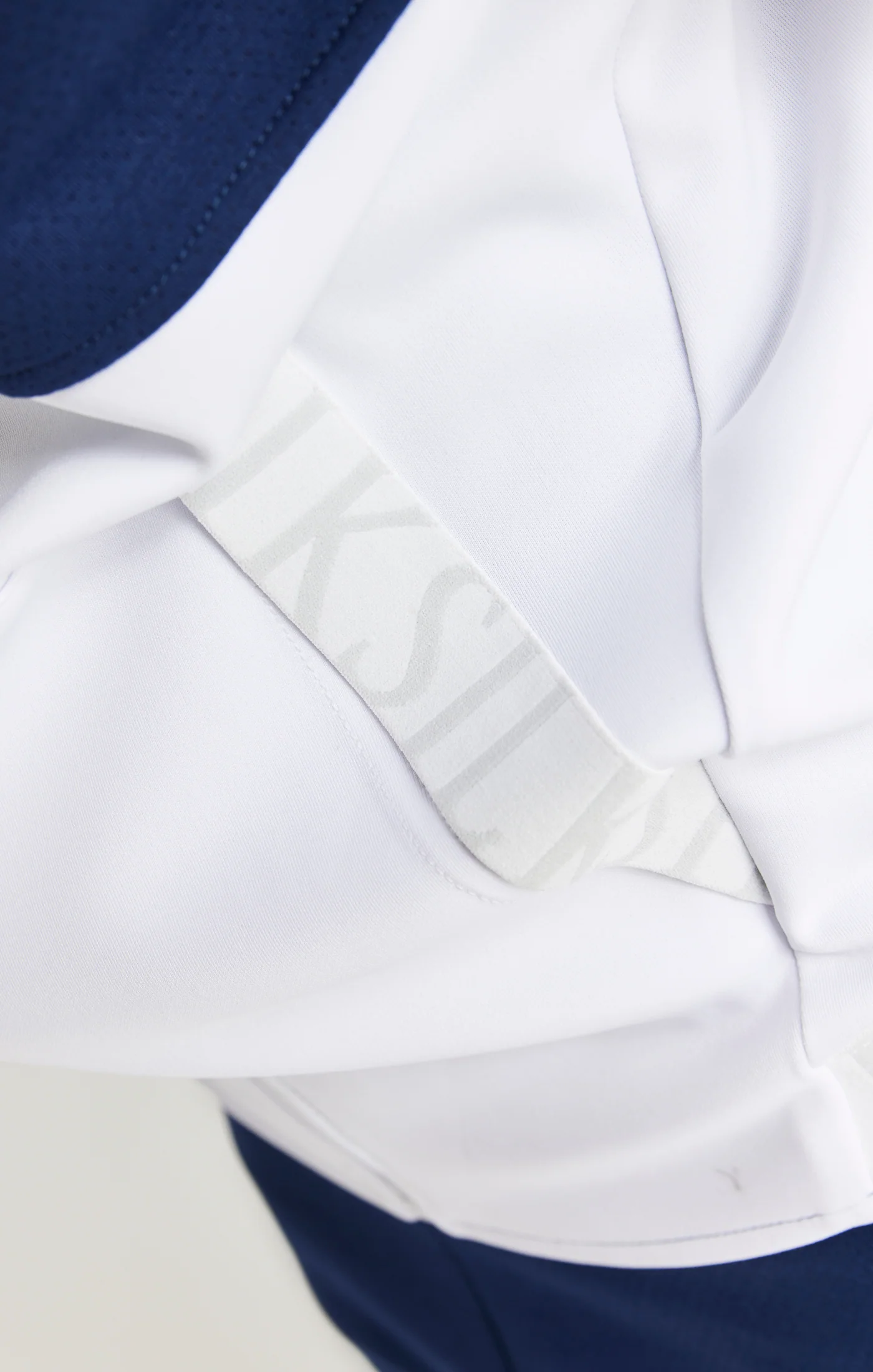 SikSilk Dynamic Zip Through Hoodie - Navy & White - Image 6