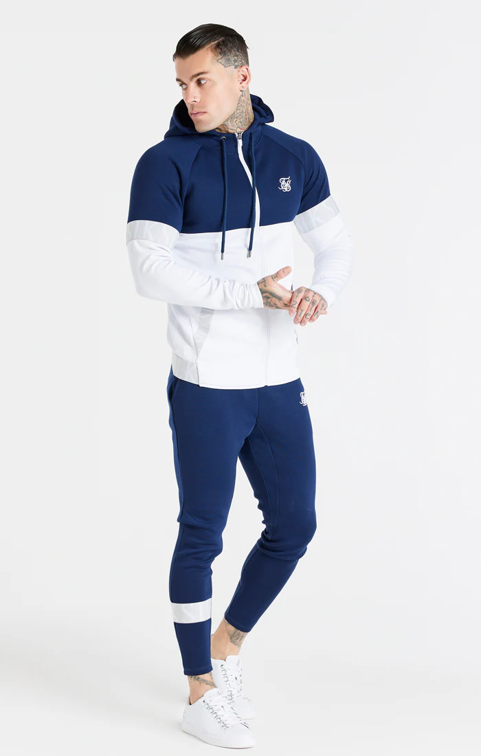 White Dynamic Zip Through Hoodie - Image 2