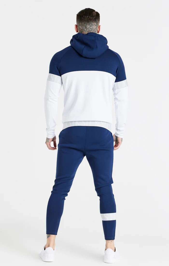 White Dynamic Zip Through Hoodie - Image 4