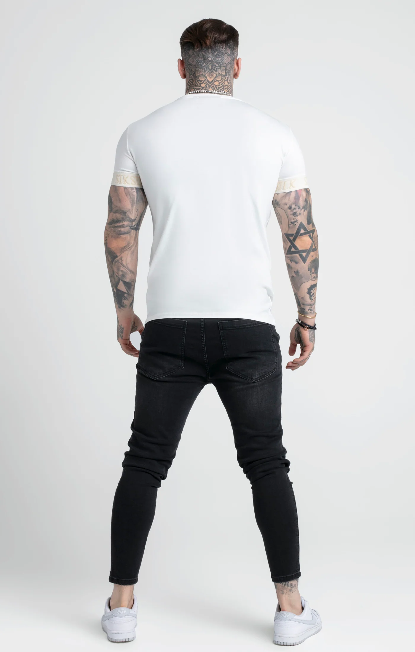 Ecru Elastic Cuff T-Shirt - Image 5