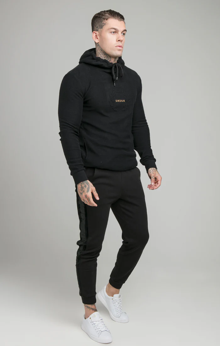 SikSilk Element Overhead Hoodie - Black - Image 4