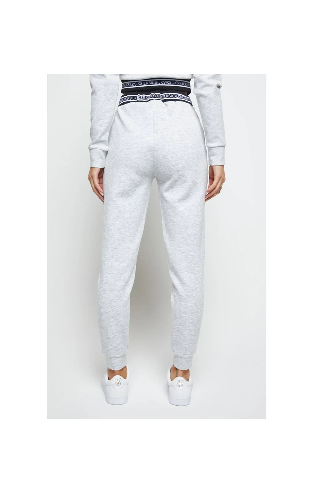 SikSilk Element Track Pants - Grey Marl - Image 3