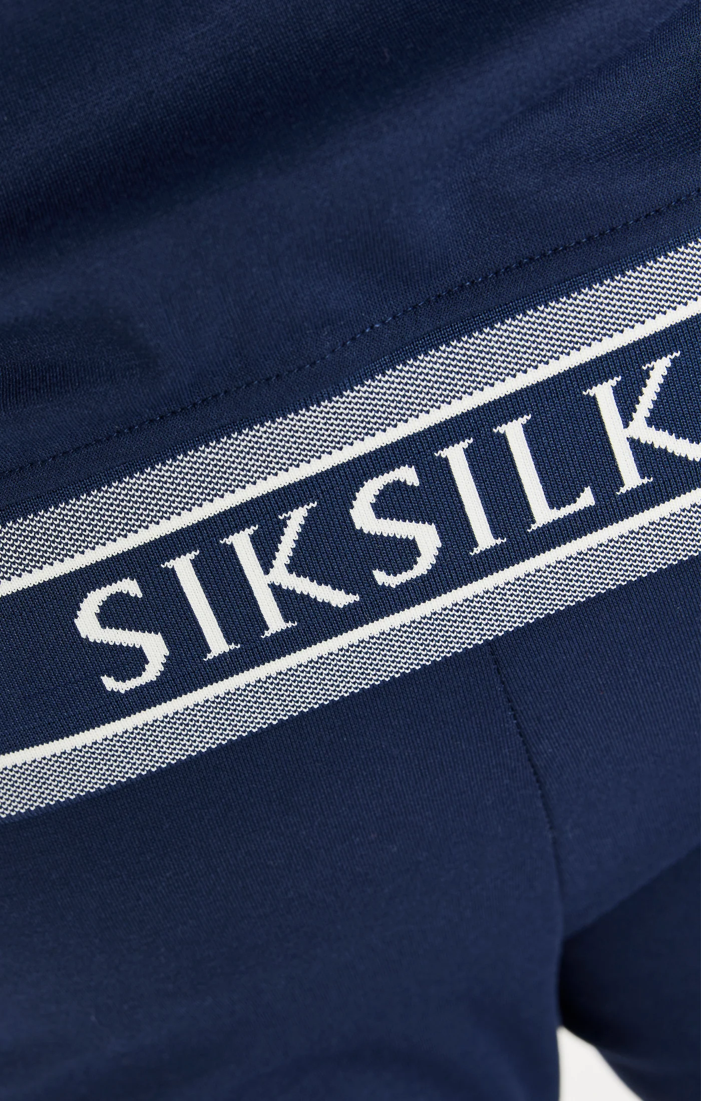 Navy Funnel Neck Zip Through Hoodie - Image 4
