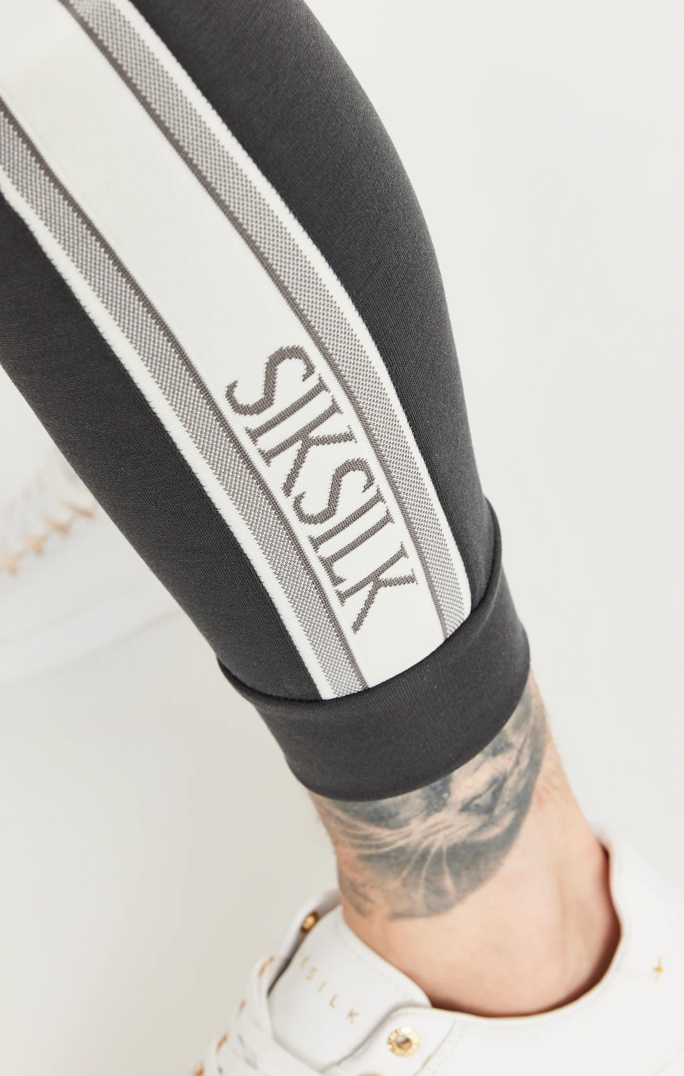 SikSilk Elevate Tape Pants - Grey - Image 5