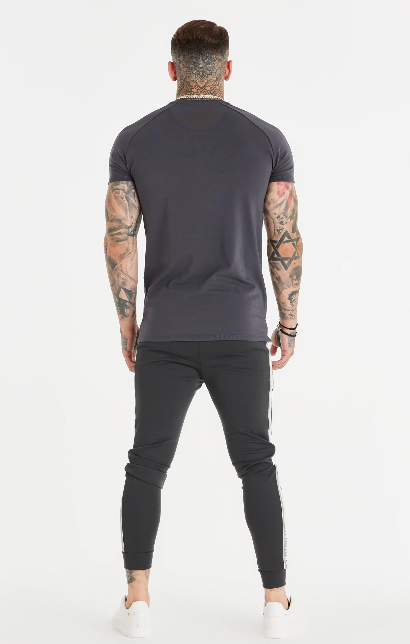 SikSilk Elevate Tape Pants - Grey - Image 8