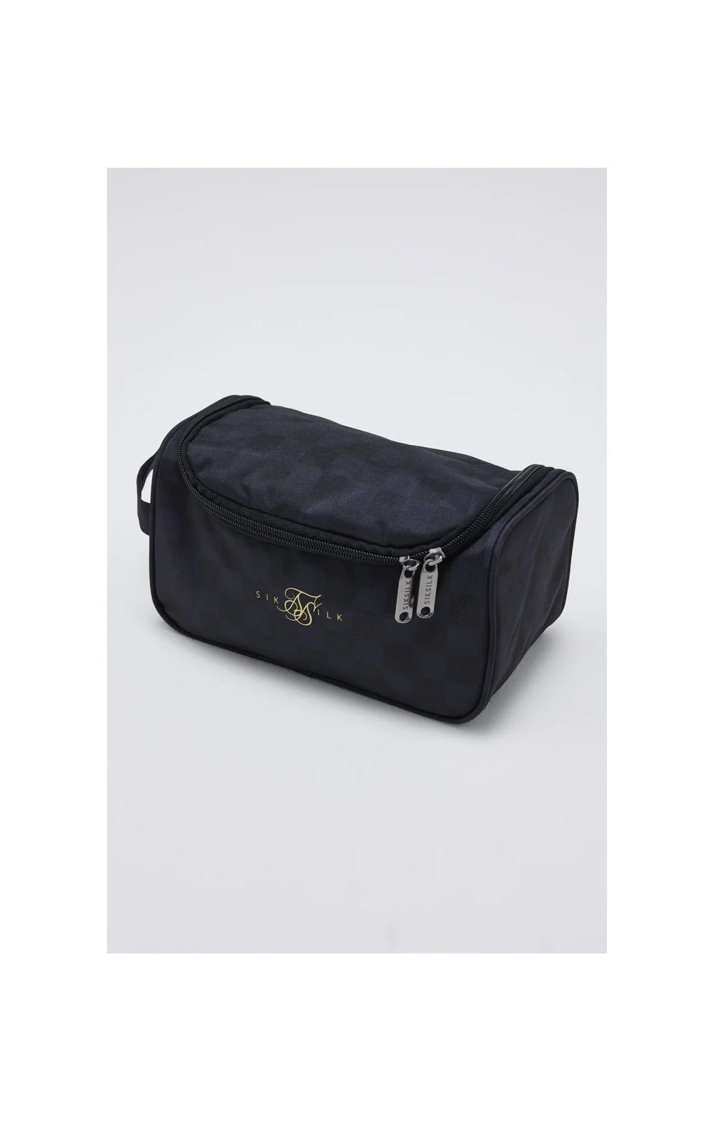 SikSilk Elite Checkered Wash Bag - Black