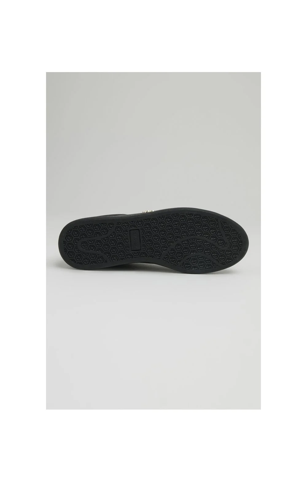 Black Low-Top Casual Trainer With Metal Logo - Image 2