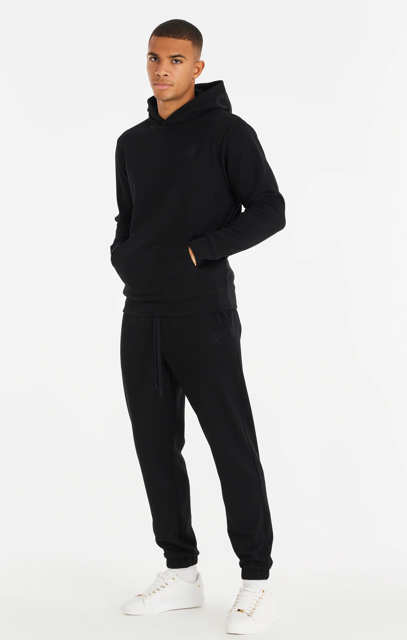 SikSilk Elite Textured Overhead Hoodie - Black - Image 5