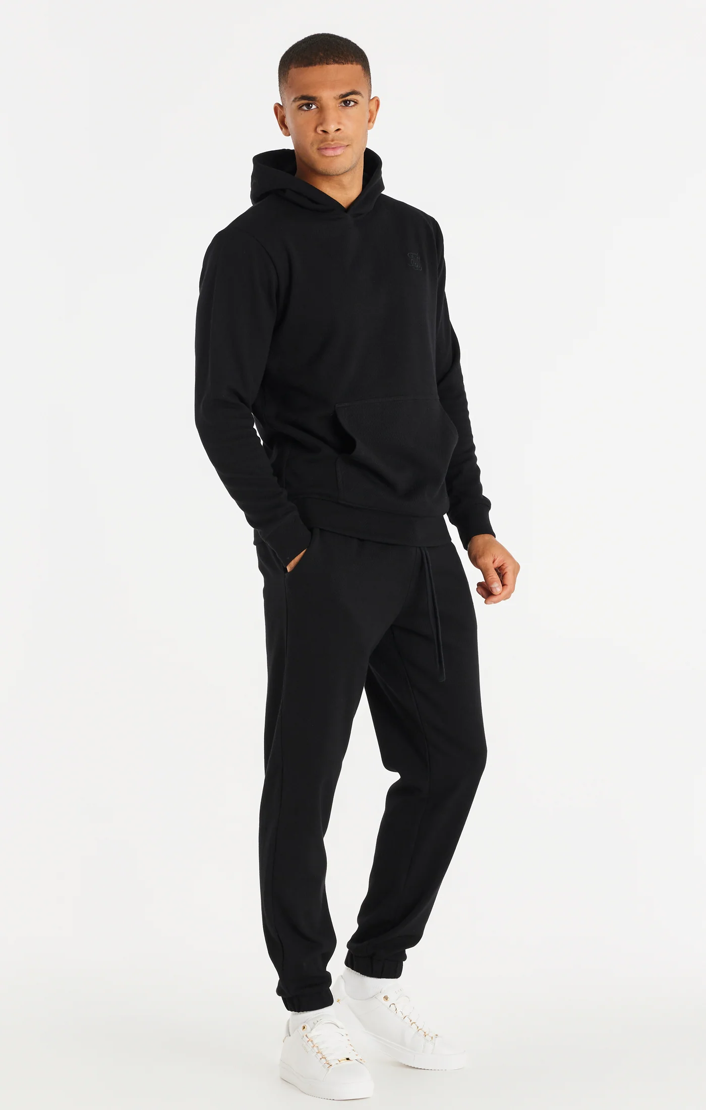SikSilk Elite Textured Overhead Hoodie - Black - Image 6