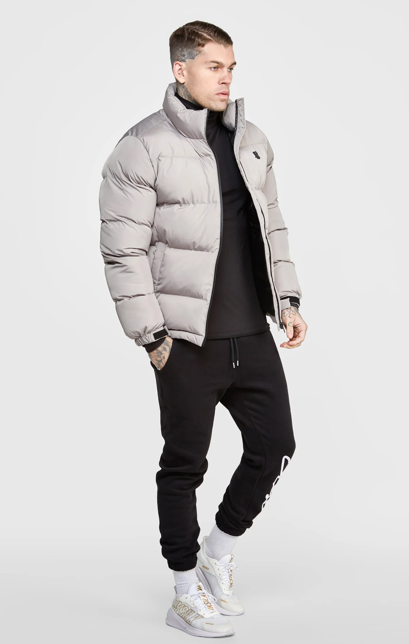 Stone Embossed Logo Bubble Jacket - Image 4