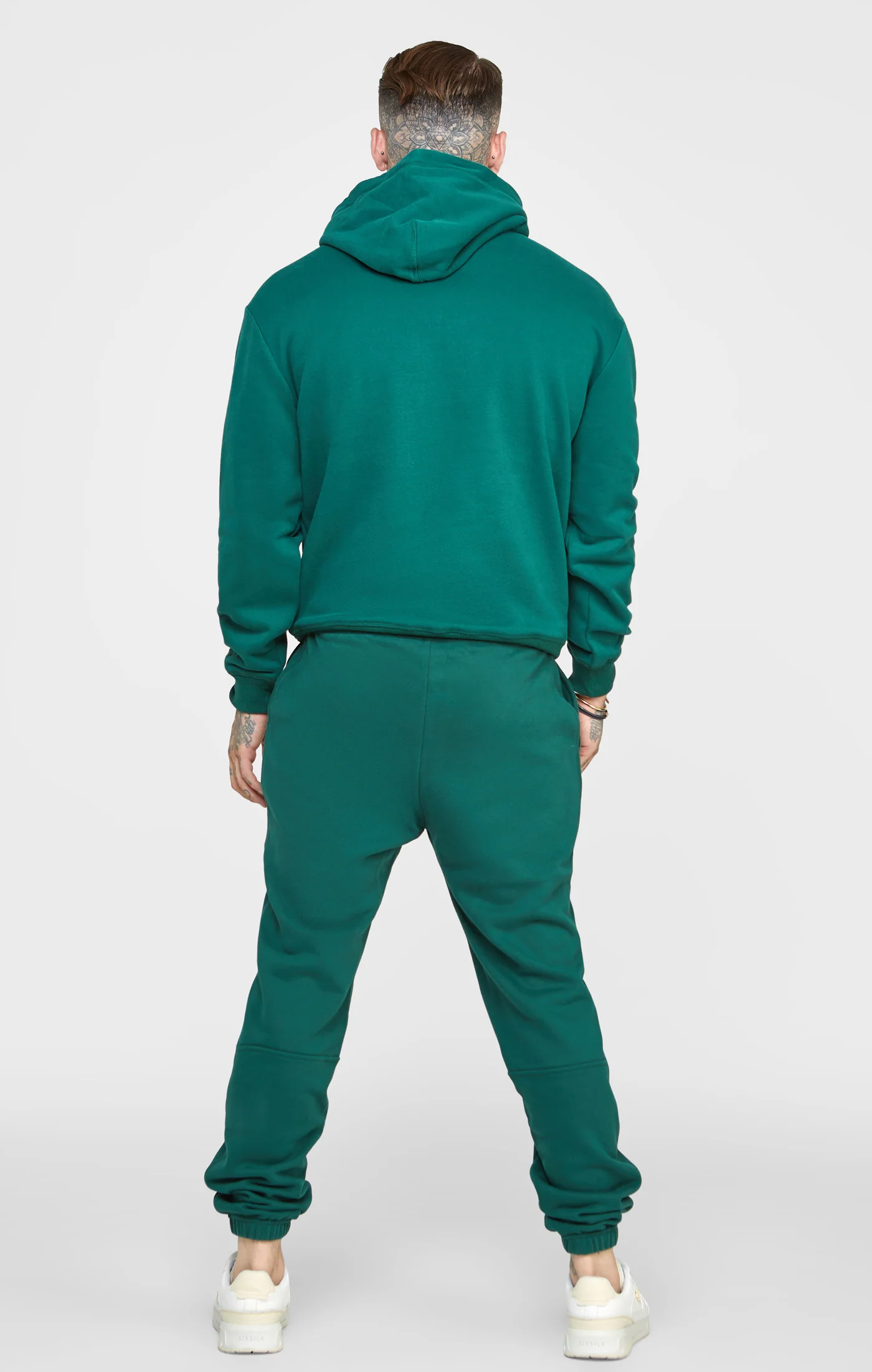 Green Embossed Overhead Hoodie - Image 5