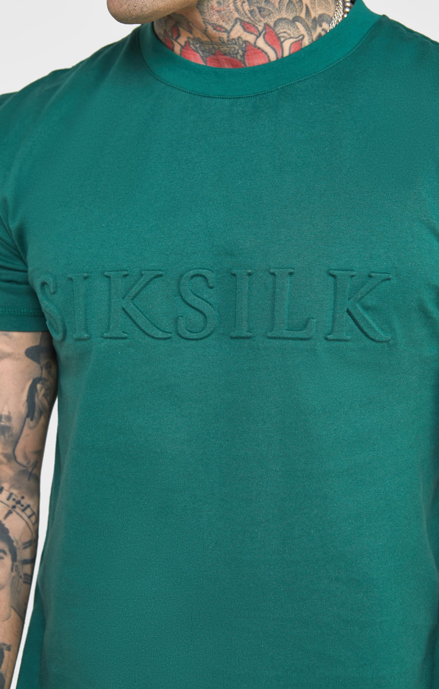 Green Embossed T-Shirt - Image 2