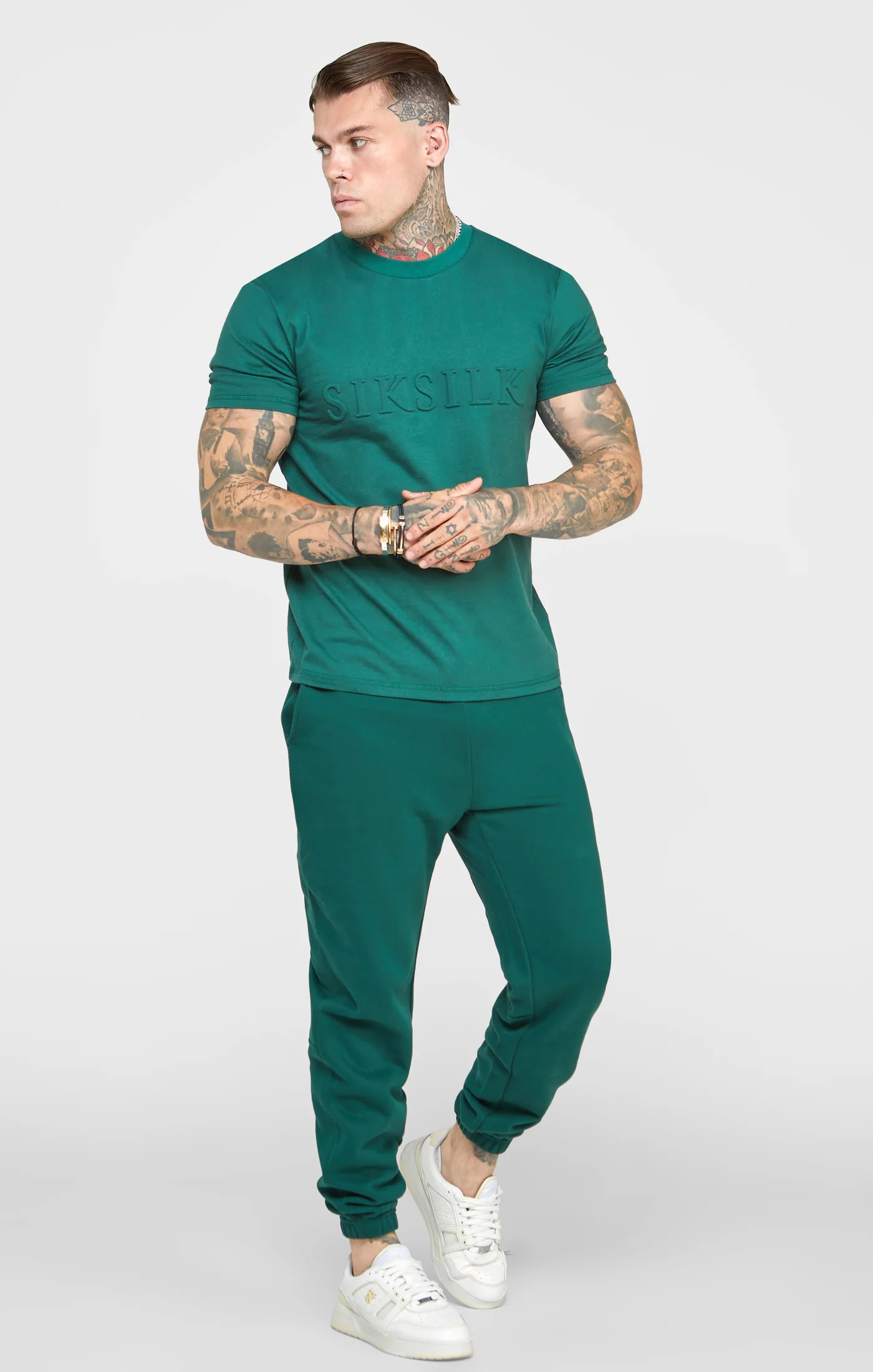 Green Embossed T-Shirt - Image 4
