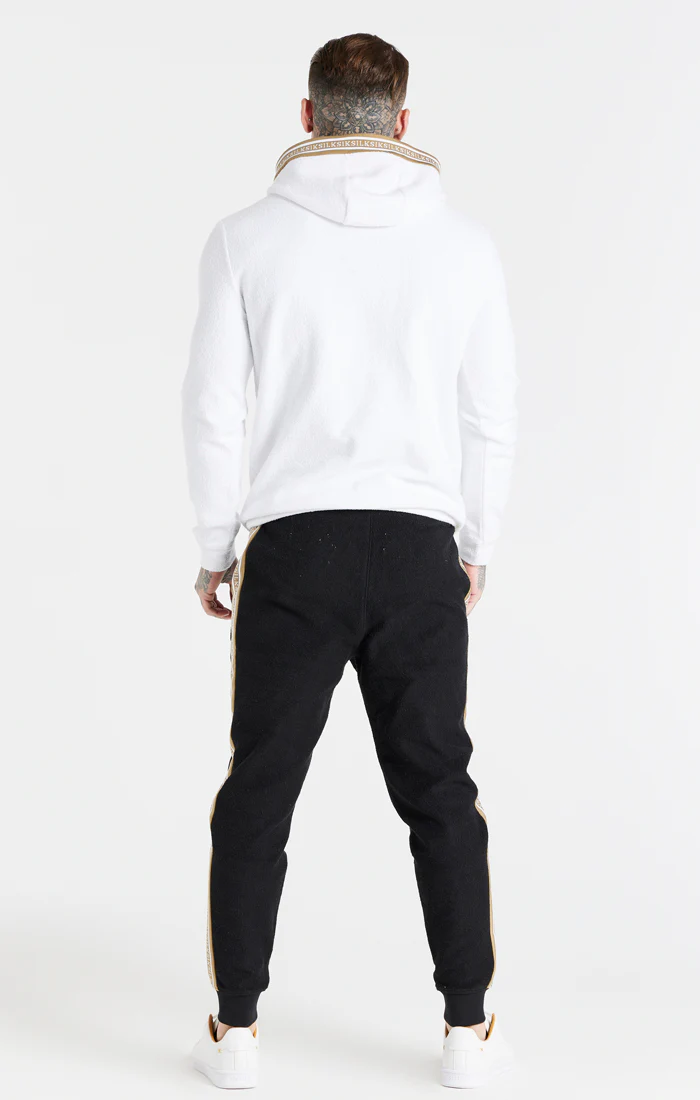 White Eminent Loop Back Overhead Hoodie - Image 5