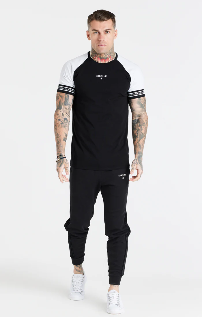 White Raglan Muscle Fit T-Shirt - Image 3