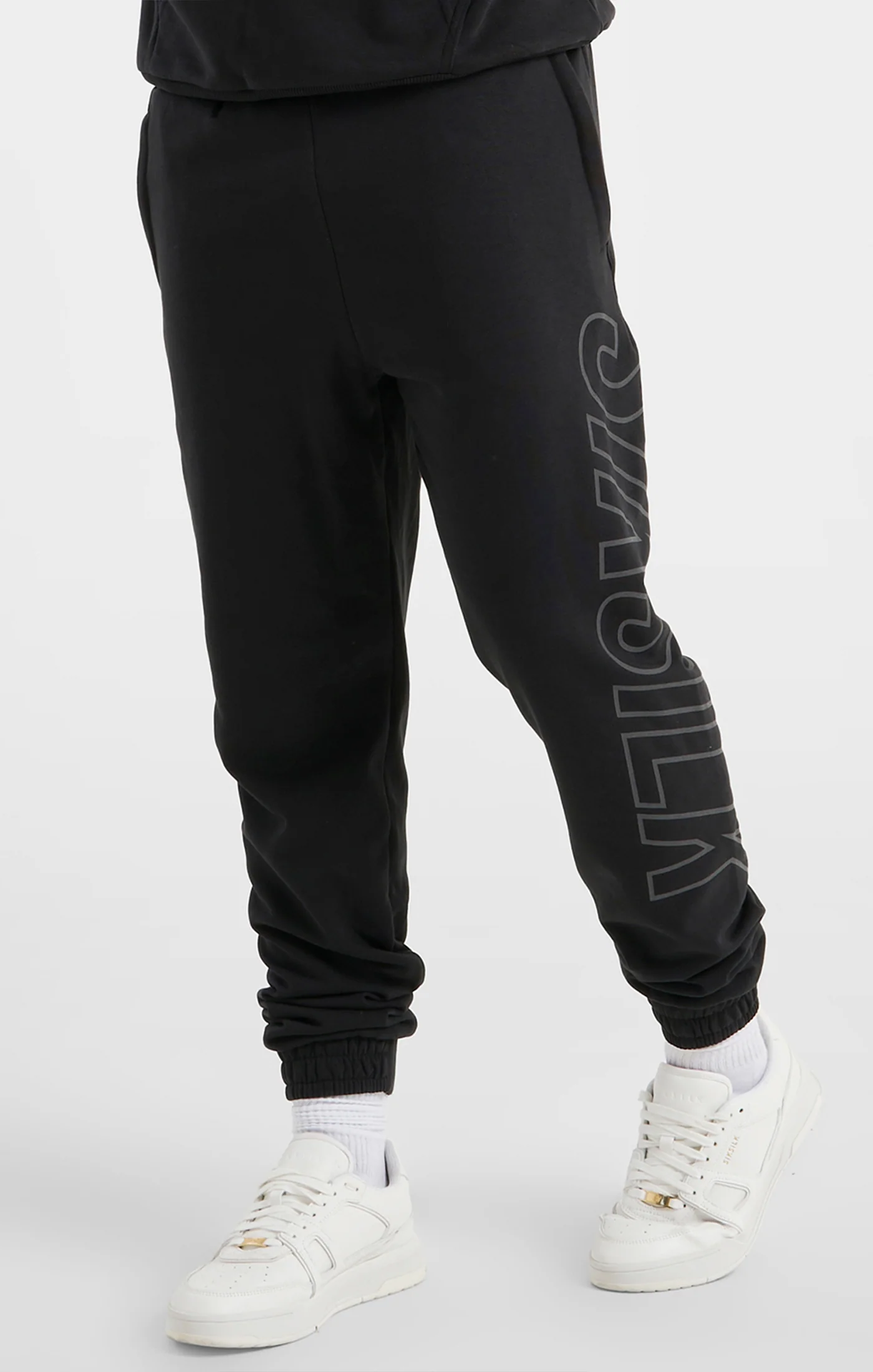 Black Sports Relaxed Fit Large Branding Pant - Image 2