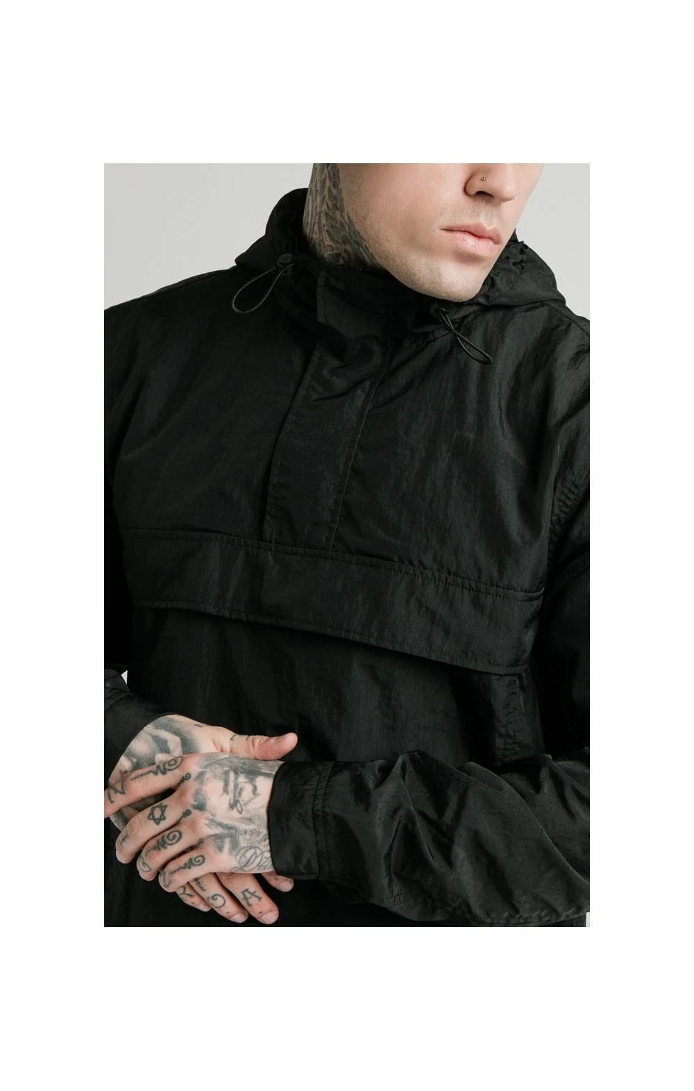 SikSilk Energy Overhead Windbreaker - Black - Image 2