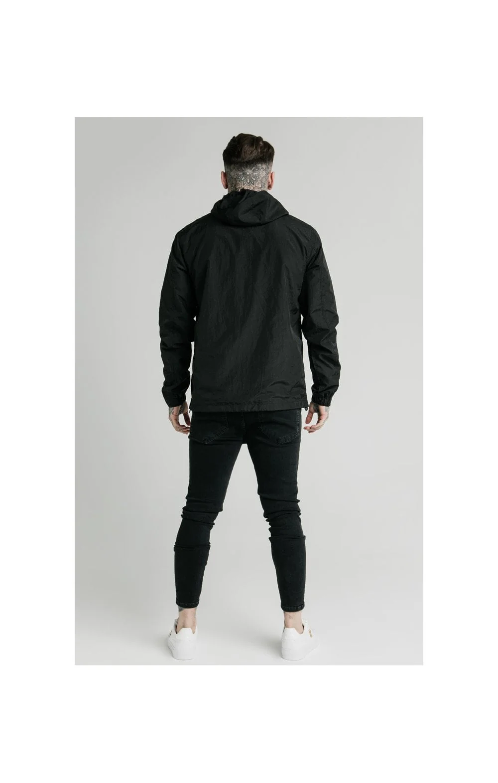 SikSilk Energy Overhead Windbreaker - Black - Image 6