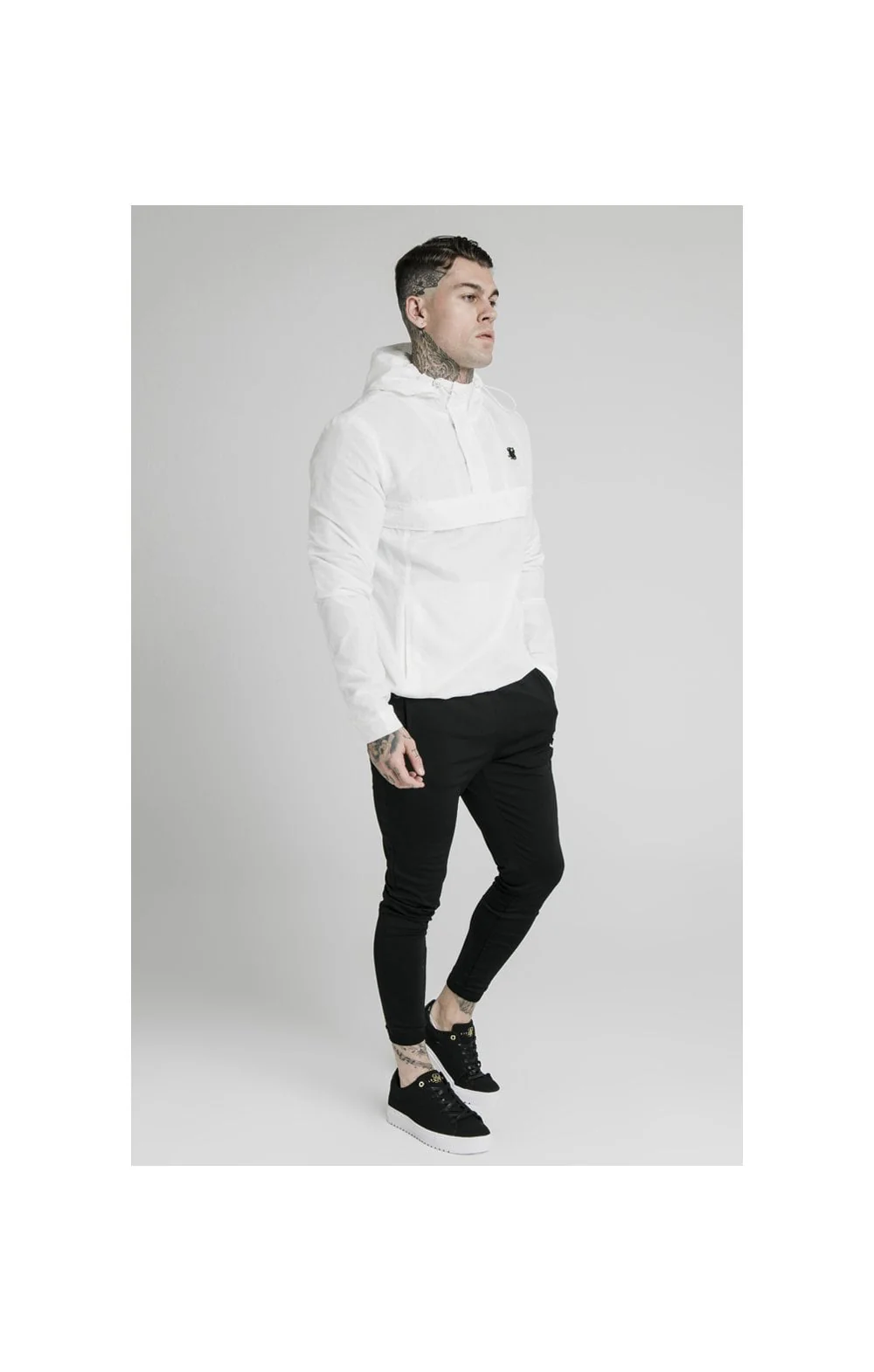 SikSilk Energy Overhead Windbreaker - White - Image 3