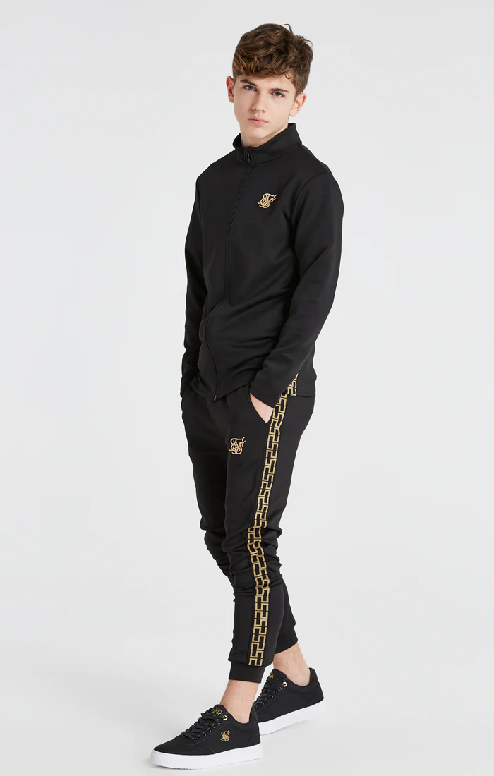 Boys Black Taped Jogger - Image 5