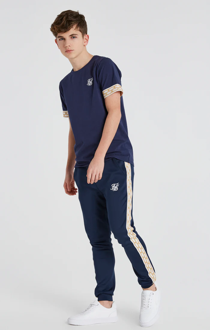 Boys Navy Taped Jogger - Image 4