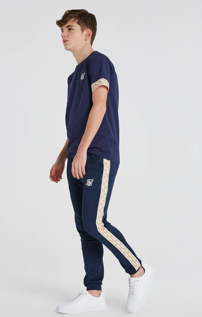 Boys Navy Taped Jogger - Image 5