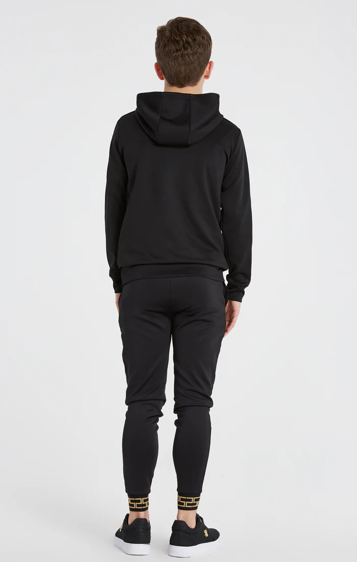 Boys Black Taped Overhead Hoodie - Image 6