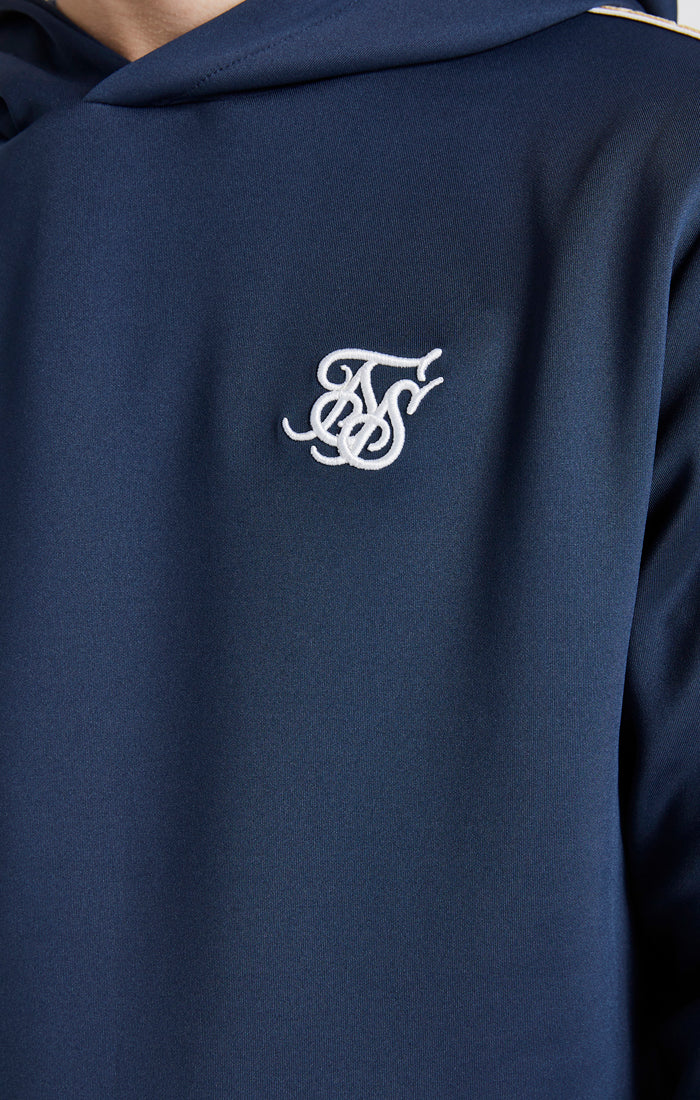 Boys Navy Taped Overhead Hoodie - Image 3