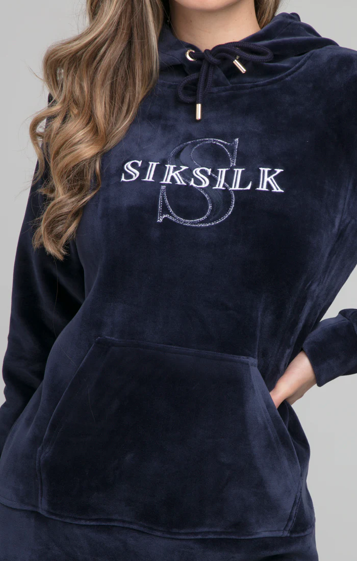 SikSilk Epitome Overhead Hoodie - Navy - Image 2