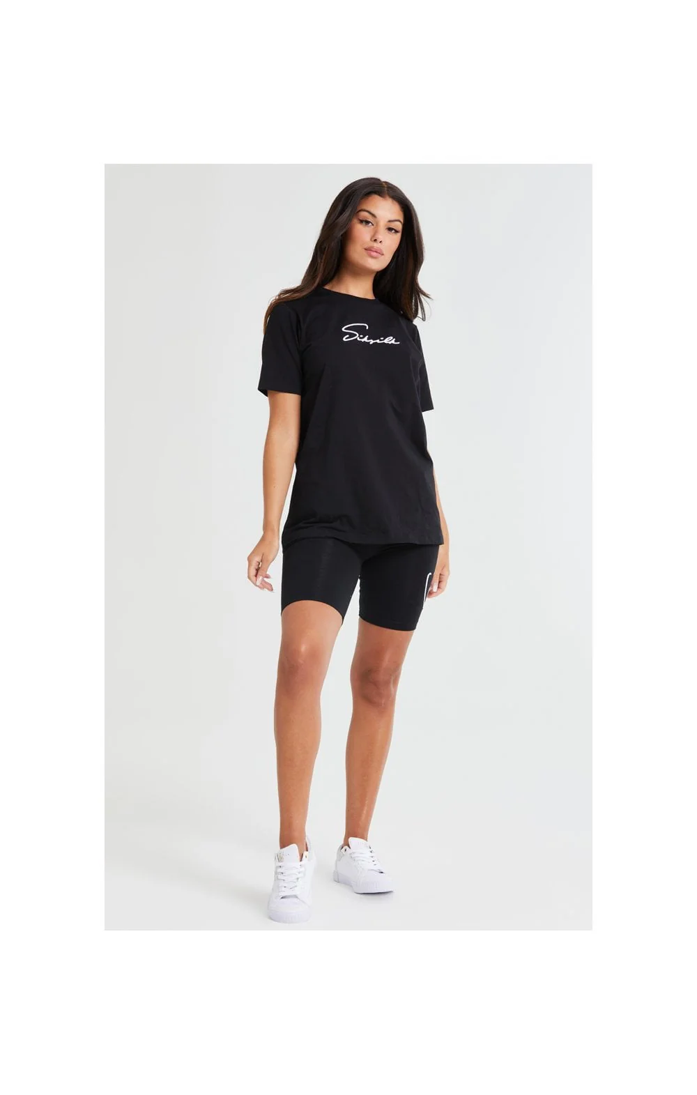 SikSilk Essential Boyfriend Tee - Black - Image 3