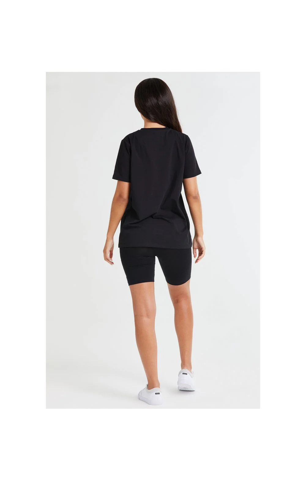 SikSilk Essential Boyfriend Tee - Black - Image 6