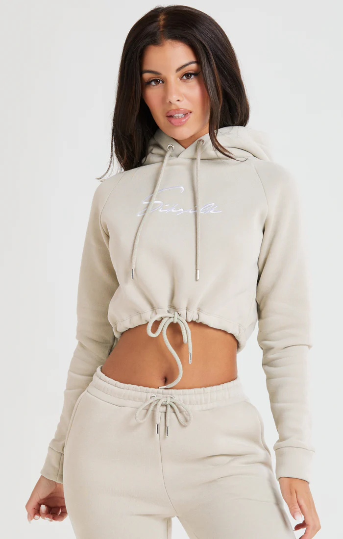 SikSilk Essential Cropped Hood - Beige
