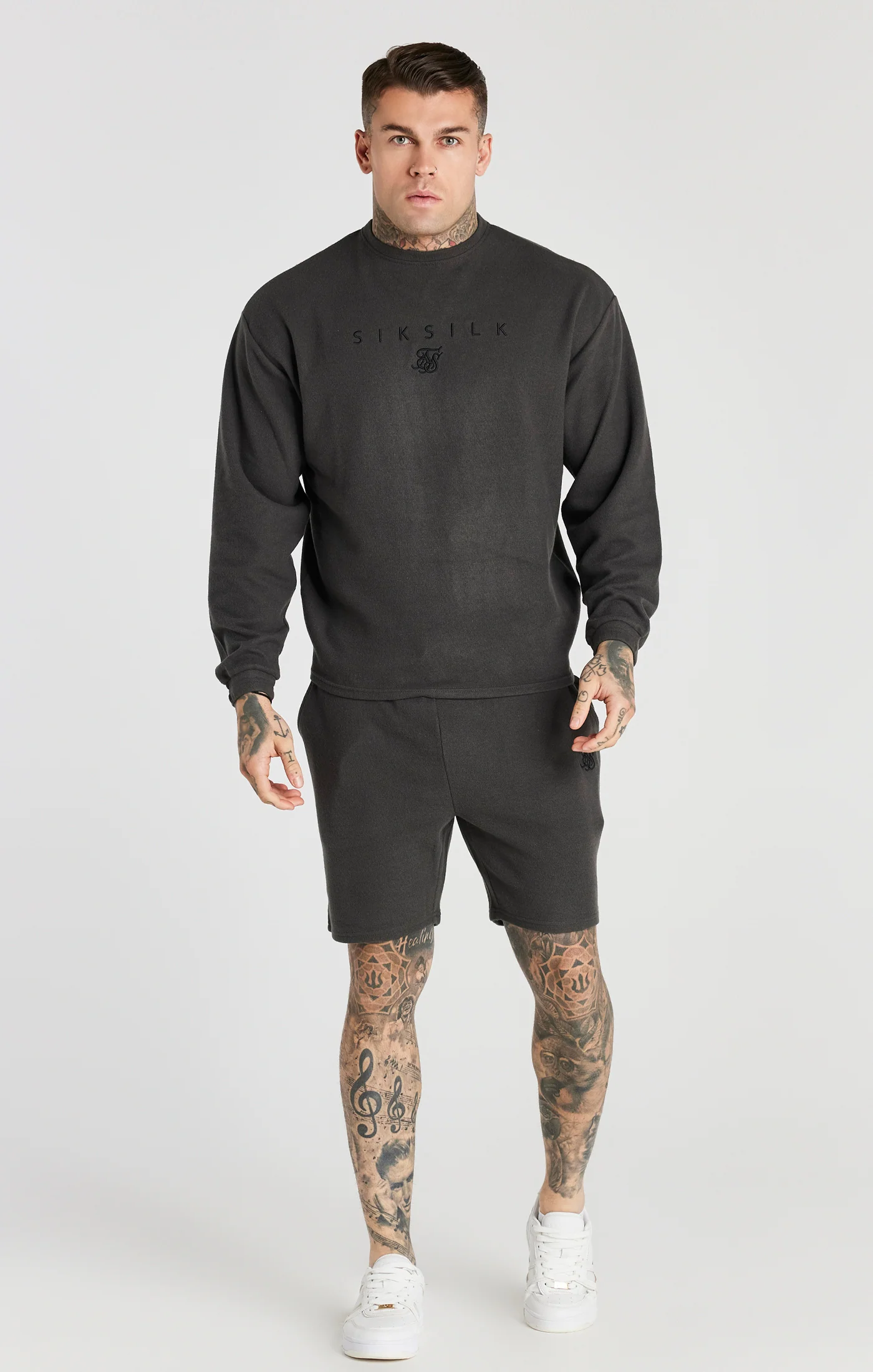 Grey Rib Relaxed Short - Image 3