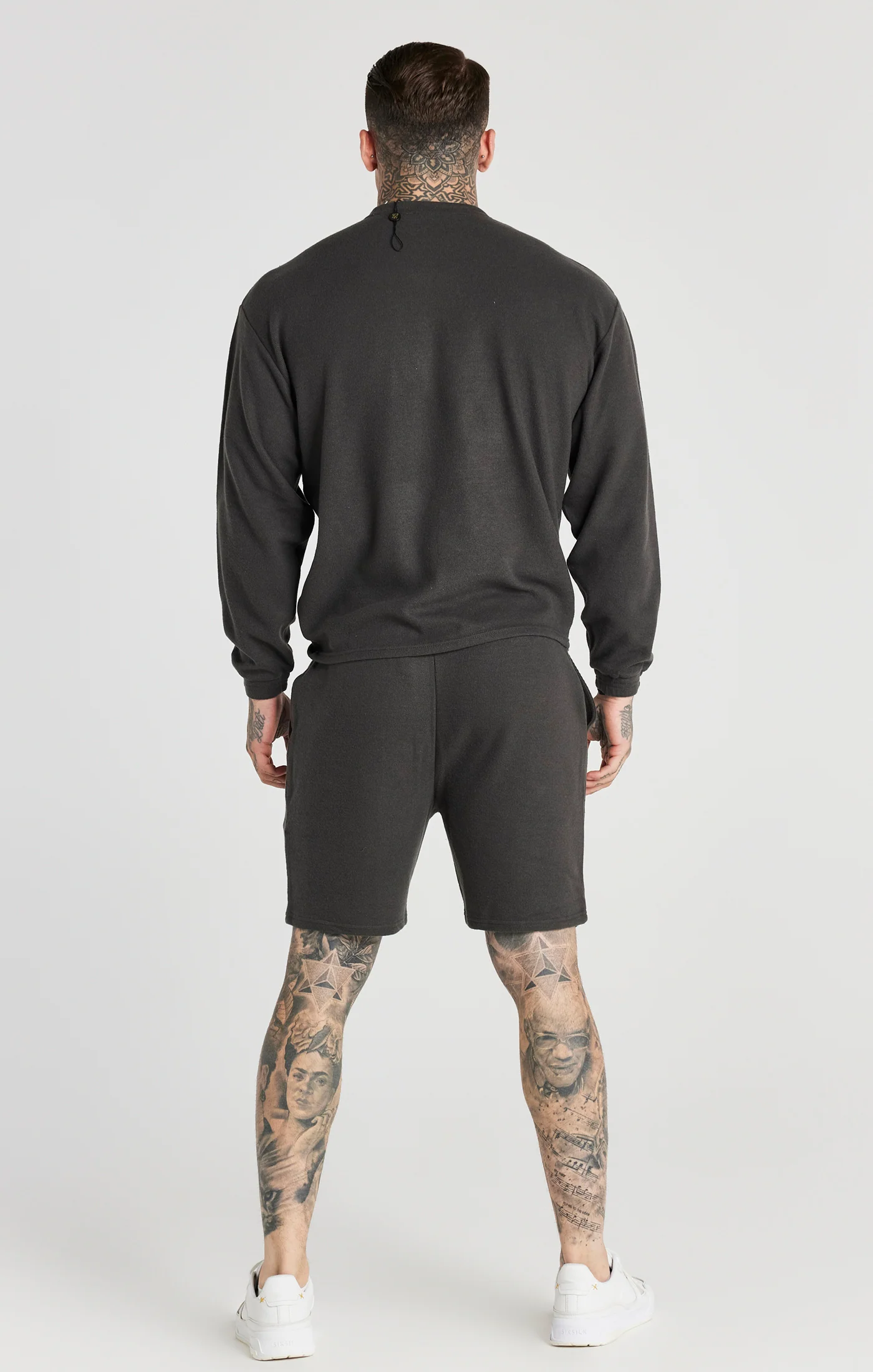 Grey Rib Relaxed Short - Image 4
