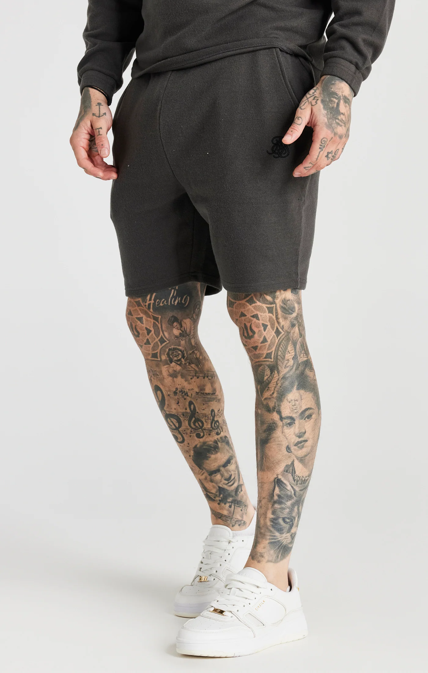Grey Rib Relaxed Short - Image 5