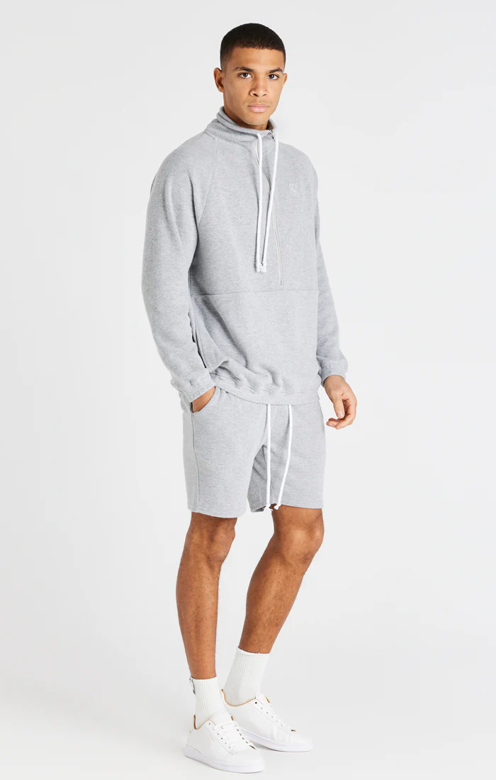 Grey Rib Relaxed Short - Image 6