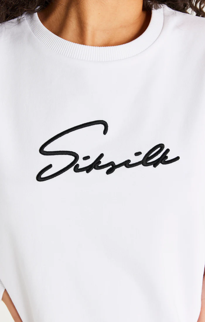 White Essential Sweatshirt Dress - Image 3