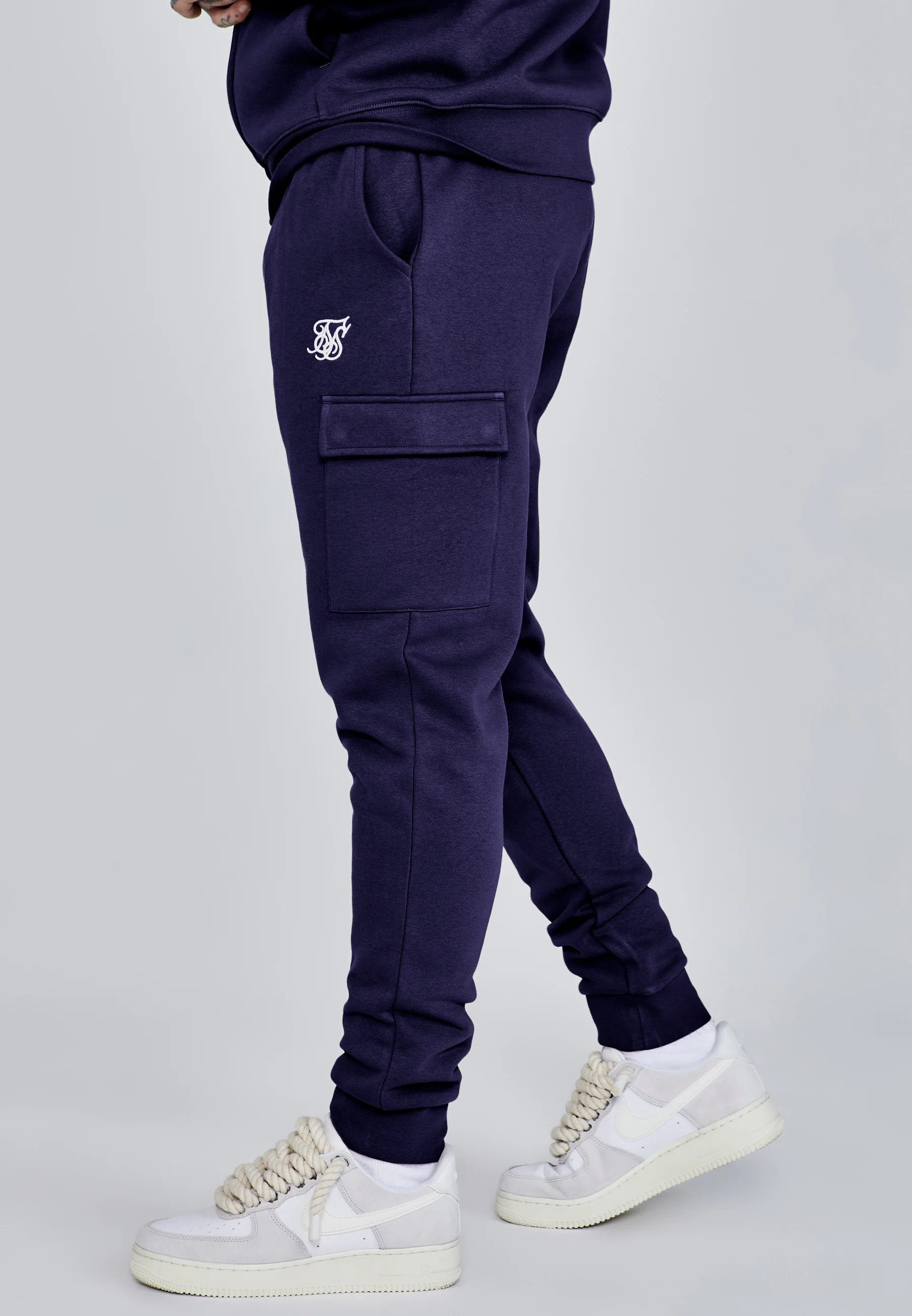 Navy Essentials Cargo Joggers - Image 3