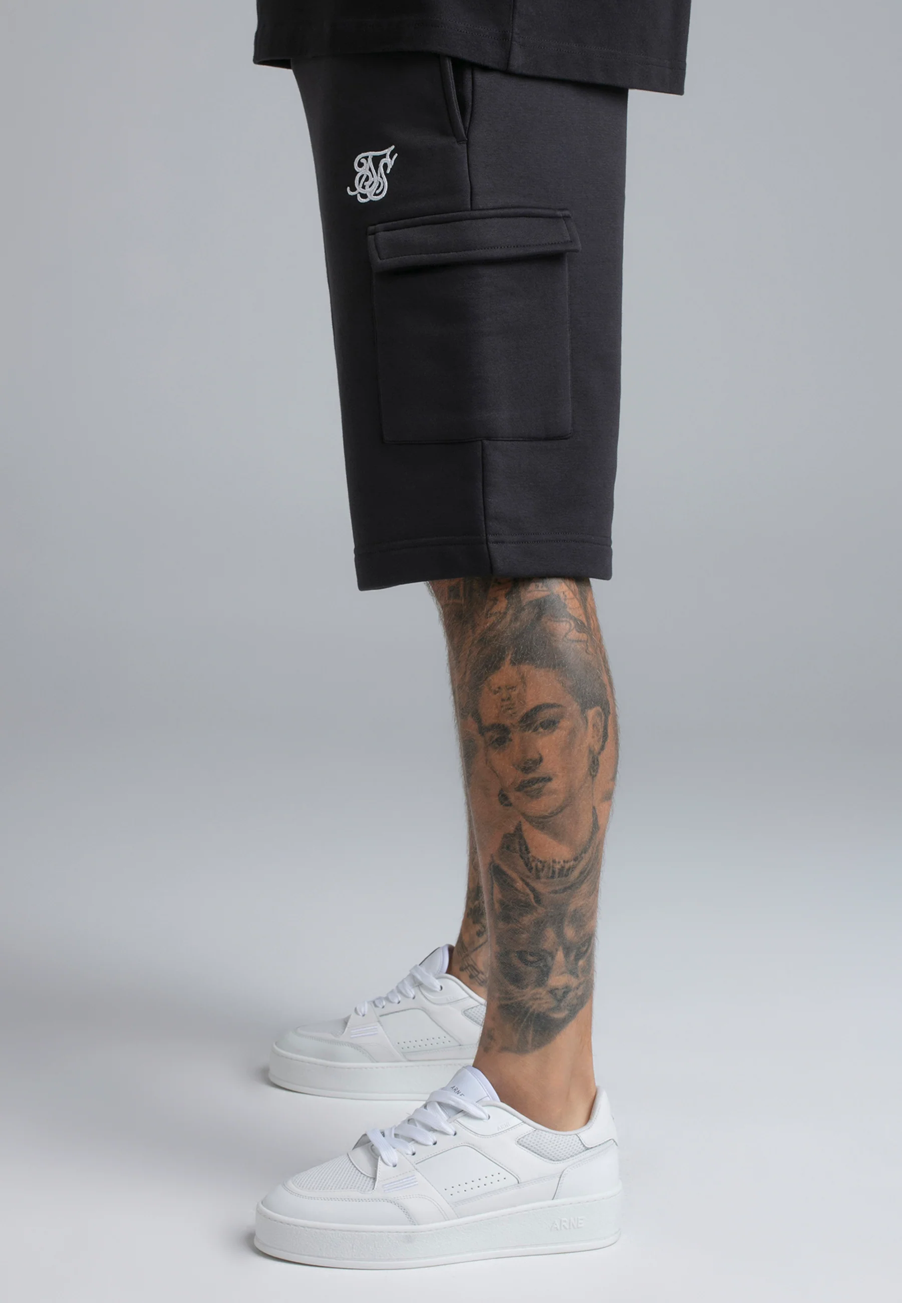 Black Essentials Cargo Shorts - Image 2