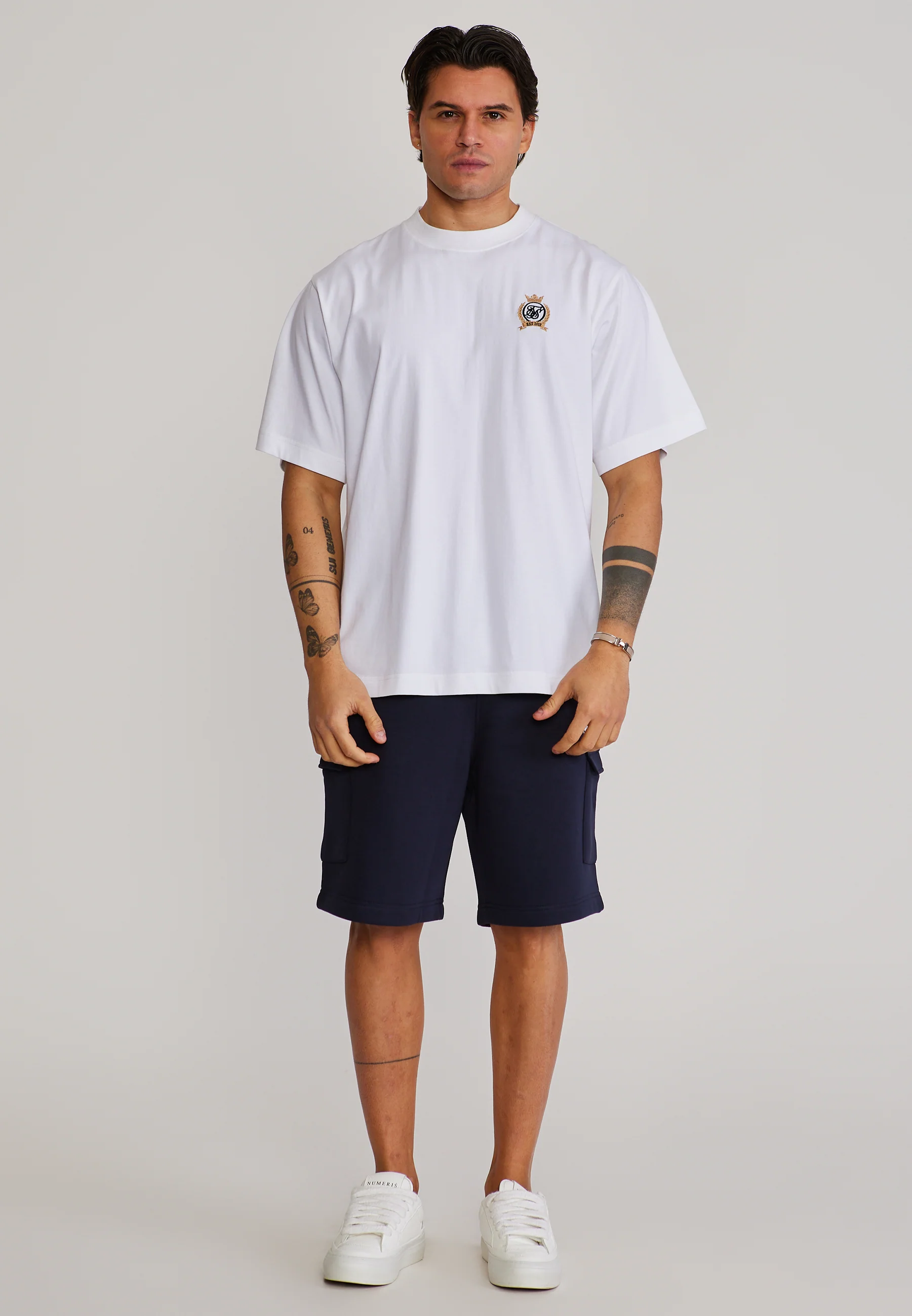 Navy Essentials Cargo Shorts - Image 2