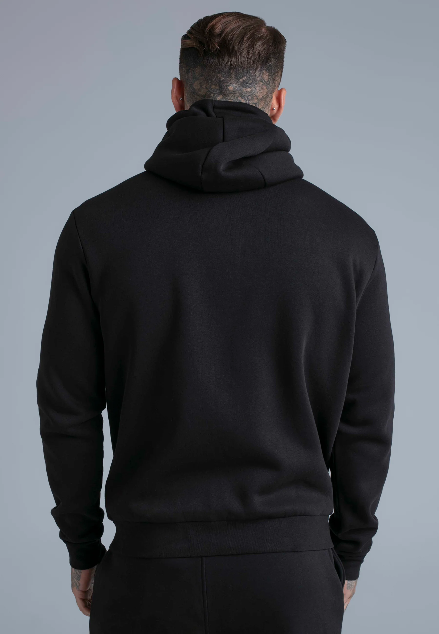 Black Essentials Full Zip Hoodie - Image 5