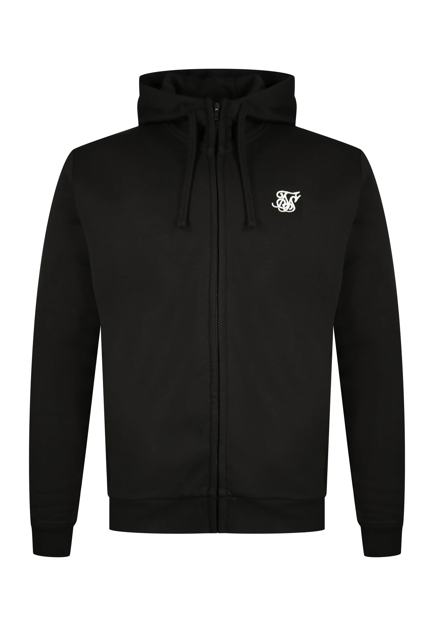 Black Essentials Full Zip Hoodie - Image 6